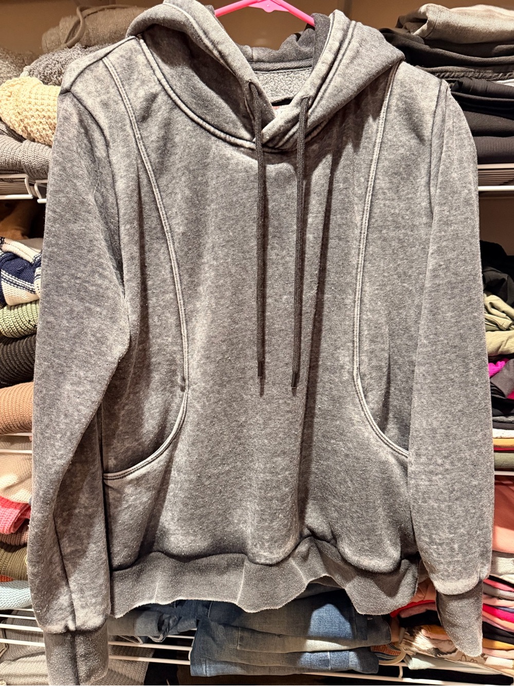 Women's Gray Pullover Hoodie Reflex